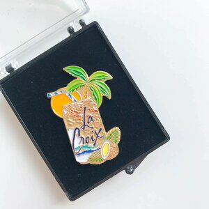 La Croix Tropical Coconut Enamel Pin